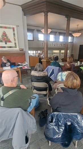 Irish shamrock festivities today Hutchinson Minnesota Library.. Sharon Barton Performing