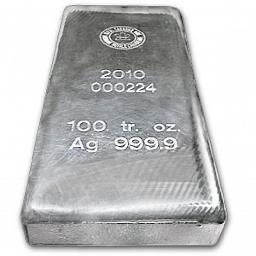 Compare 100 Ounce Silver Bars prices from online dealers