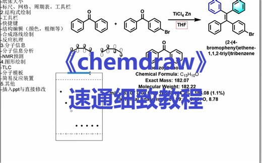 【软件分享系列】-chemdraw”保姆级”细致讲解