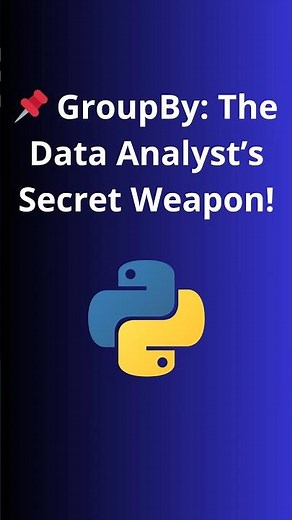 📌 GroupBy: The Data Analyst’s Secret Weapon!