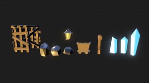 Mine Cave Models - Download Free 3D model by Brett Dow (@BrettDow)