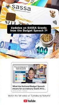 What are the new SASSA grant amounts based on #BudgetSpeech 🇿🇦?