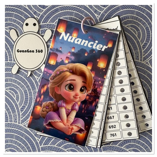 Guangna 360 Color Chart - Numbered Color Chart - Etsy UK