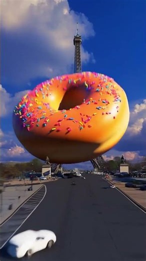 Giant Donut Destroyed The City | World's Biggest Donut Fell From Sky