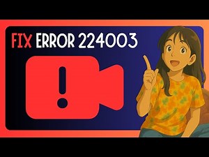 How To Fix "This Video File Cannot Be Played, Error Code 224003" - GUIDE