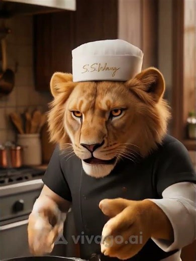I am a lion chef 💪💪 #viralshort #shortvideo #lion