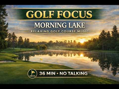 Morning Lake Golf Focus ⛳ Calm Golf Course Music • 36 MIN • No Talking
