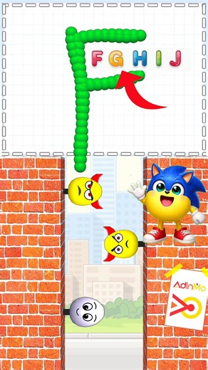 Draw To Smash – Lvl_8 F G H I J Smart Shapes #DrawToSmash #DrawingGame #GamingShortFeed