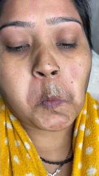 How to do upper lips waxing perfectly by Gel wax / #upperlipswaxing #hairremoval ‪@pummybeautyworld‬