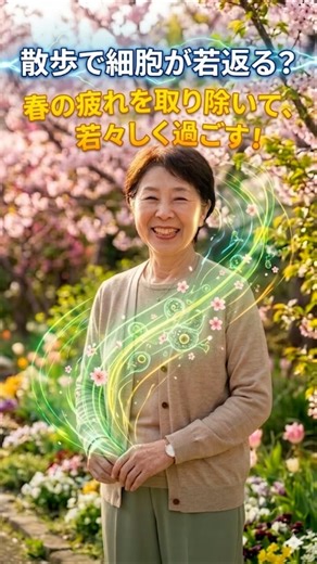 散歩で細胞が若返る？ 春の疲れを取り除いて、若々しく過ごす！