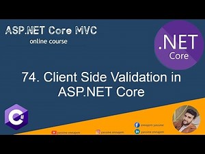 74. Client Side Validation in ASP.NET Core From Scratch
