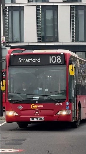 London Bus Route 108 To Stratford 🚎🇬🇧 || #londonbuses #108 #stratford #lewisham #dieselbus