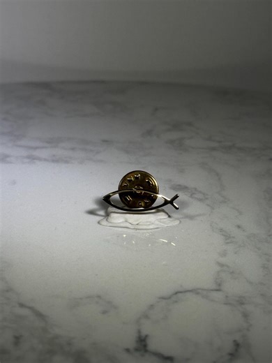 Christian Ichthys Fish Lapel Pin: Gold Tone Finish - Faith-based Accessory - Etsy Australia