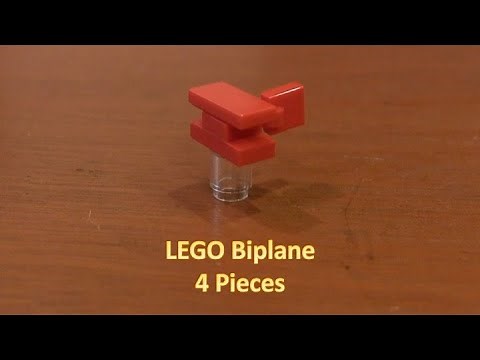 How To Build A Mini LEGO World War 1 Biplane 4 Pieces