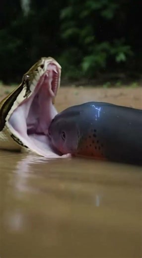 Electric eels attack Amazon pythons The most brutal battle for survival in the wild