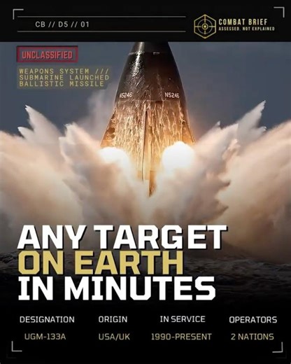 The Trident II D5 has never failed a test launch in thirty-four years of service. #military #usarmy
