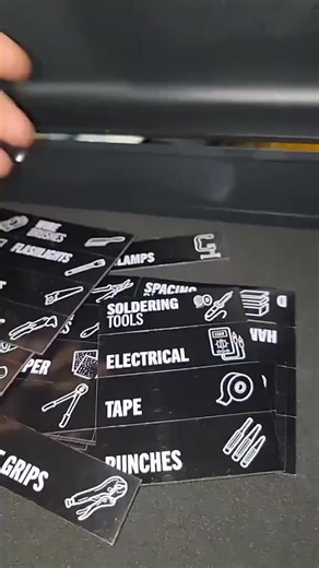 🛠️ Find your tools instantly—no more digging or guessing! 🔍 Say goodbye to frustration and hello to efficiency! This 80-piece magnetic tool label set features bold, easy-to-read fonts and clear tool icons, making it effortless to organize your toolbox, drawers, or cabinets. Now you can spot the exact tool you need at a glance. ✔ Solve the problem: No more wasting time searching for wrenches, screwdrivers, or safety gear. ✔ Ultimate organization: Covers 80 essential categories including sockets