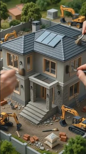Amazing Miniature Tiny House DIY Construction 🏡 | Satisfying Timelapse #Shorts