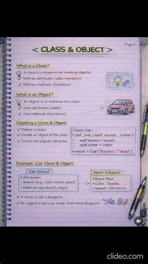 what is class and object#python #pythonanddjangofullstackwebdeveloper #java #education #code