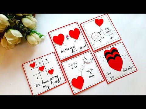 5 DIY Valentine's Day Card Ideas | CUTE Greeting Cards Ideas | Handmade Cards for Valentine's Day