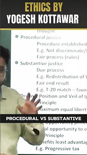 Procedural vs Substantive | UPSC Ethics & Polity | Explained with India’s Democracy Example