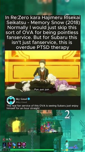 In Re:Zero kara Hajimeru RIsekai Seikatsu - Memory Snow (2018)Normally I would just skip this