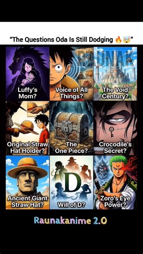The Biggest Mysteries In One Piece 🔥🤯 #anime #onepiece #memes #eiichirooda