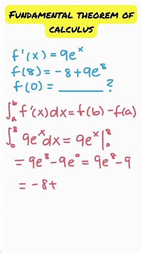 How to Use the Fundamental Theorem of Calculus #maths #advancedplacement #mathematics #apcalc