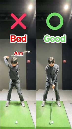 올바른 다운스윙 순서: 하체부터 시작하세요 / Correct Downswing Sequence / 正しいダウンスイングの順番