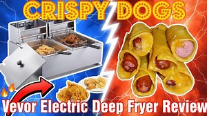 Crispy Dogs Made Easy: Vevor Electric Deep Fryer Tested