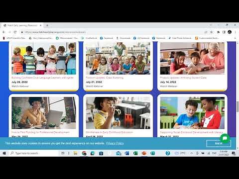 Free Early Childhood Education webinar with E certificate