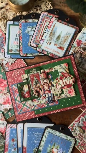 Graphic 45 Papercrafting on Instagram: "’Tis the season for Christmas crafting ✂️✨ What are you making this year—ornaments, cards, wreaths, or a little handmade magic? 🎄🧵"