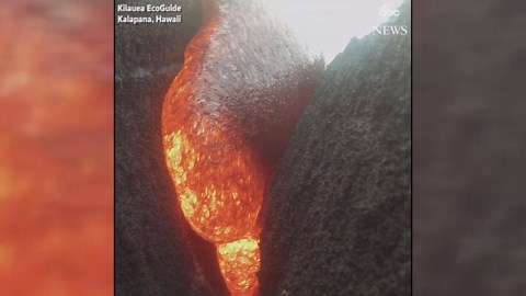 GoPro camera hit by lava, video recovered