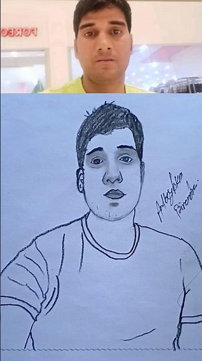 Easy way to draw man face ✨ #drawing #artً #sketch #arttutorial #drawingtutorial #easydrawing
