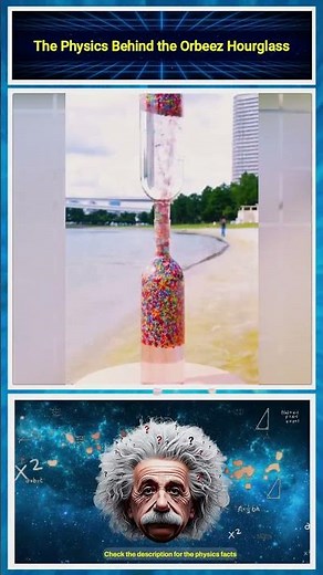 Why Do Water Beads Sink? 🤯💧🔬| The Physics Behind the Orbeez Hourglass #physicsfacts #scienceshorts