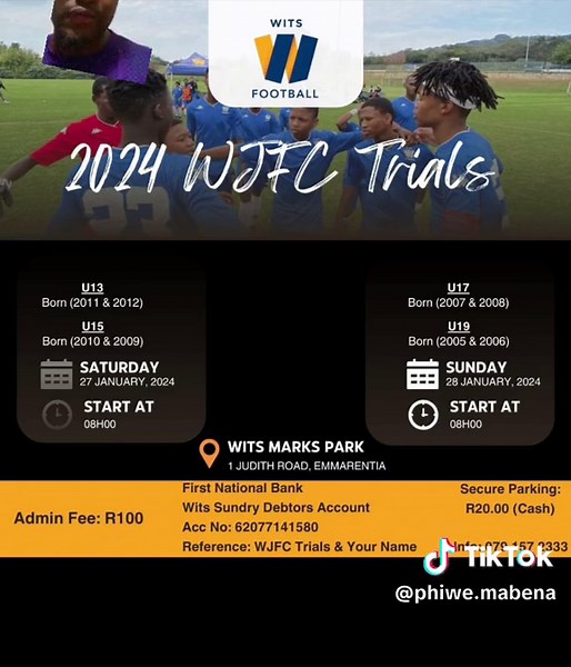 Wits Football Club Trials for 2024: Under 13s, 15s, and More