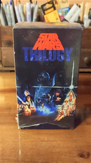 Does anyone still have their copy of the first Star Wars trilogy VHS box set? I do. #VHS #StarWars