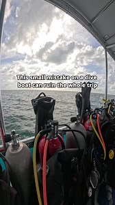 🚫 One diver’s mistake = everyone’s problem. This small but common error? Not checking your gear before leaving the dock. 🧳 Missing a mask, busted fin strap, dead computer battery — it might seem minor until you're miles from shore. ✅ Always do a full gear check the night before your boat dive. ✅ Pack spares or check with the dive shop if extras are available. ✅ Be early, organized, and ready to dive — your dive buddies will thank you. Boat dives are a team sport. Respect the schedule, double-c