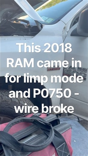 2018 Dodge Ram code P0750 transmission in limp mode wire fixed #dodgeram #dodgeclub #dodge