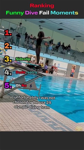 Ranking Funny Dive Fail Moments