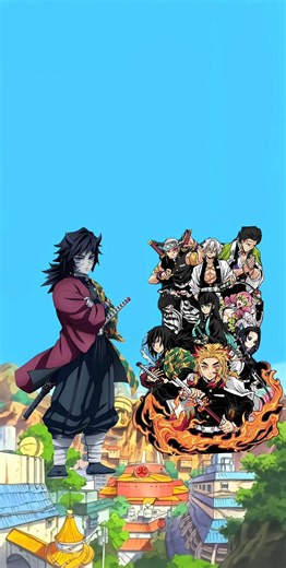 Giyu ( Demon ) vs All Hashiras | #giyu #demonslayer #hashira