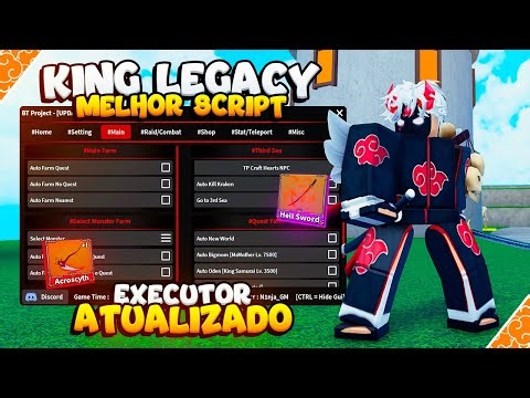 MELHOR!! 🔥 KING LEGACY SCRIPT - FARMANDO TUDO (MOBILE e PC)