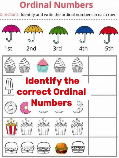 Identify the correct ordinal numbers #practice #challenge #kidshavingfunwhilelearning #mathematics