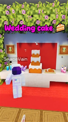 Minecraft Three-Tier Wedding Cake 🍰