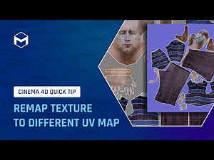 #C4DQuickTip 215: Remap Texture to Different UV Map in Cinema 4D