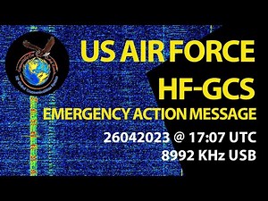 HF-GCS Emergency ActionMessage - 8992 KHz - 1724UTC