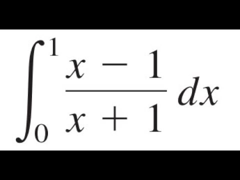 🔍 Integration of (x - 1)/(x + 1) from 0 to 1 | Step-by-Step Solution