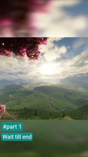Minecraft Beautiful Sunset 🌅 | Most Peaceful Minecraft Nature View #shorts