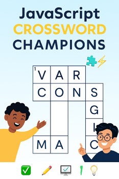 JavaScript Game Development | Grades 7-12 | Crossword Puzzle Group Project