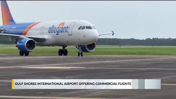 Gulf Shores makes history with first-ever commercial flight to Alabama's beaches